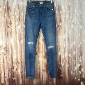 Hudson High Waist Barbara Super Skinny Denim Jeans 26